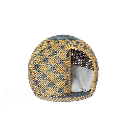 Bellfugio® Rattan-Hundekorb und luxuriöse Katzenhöhle